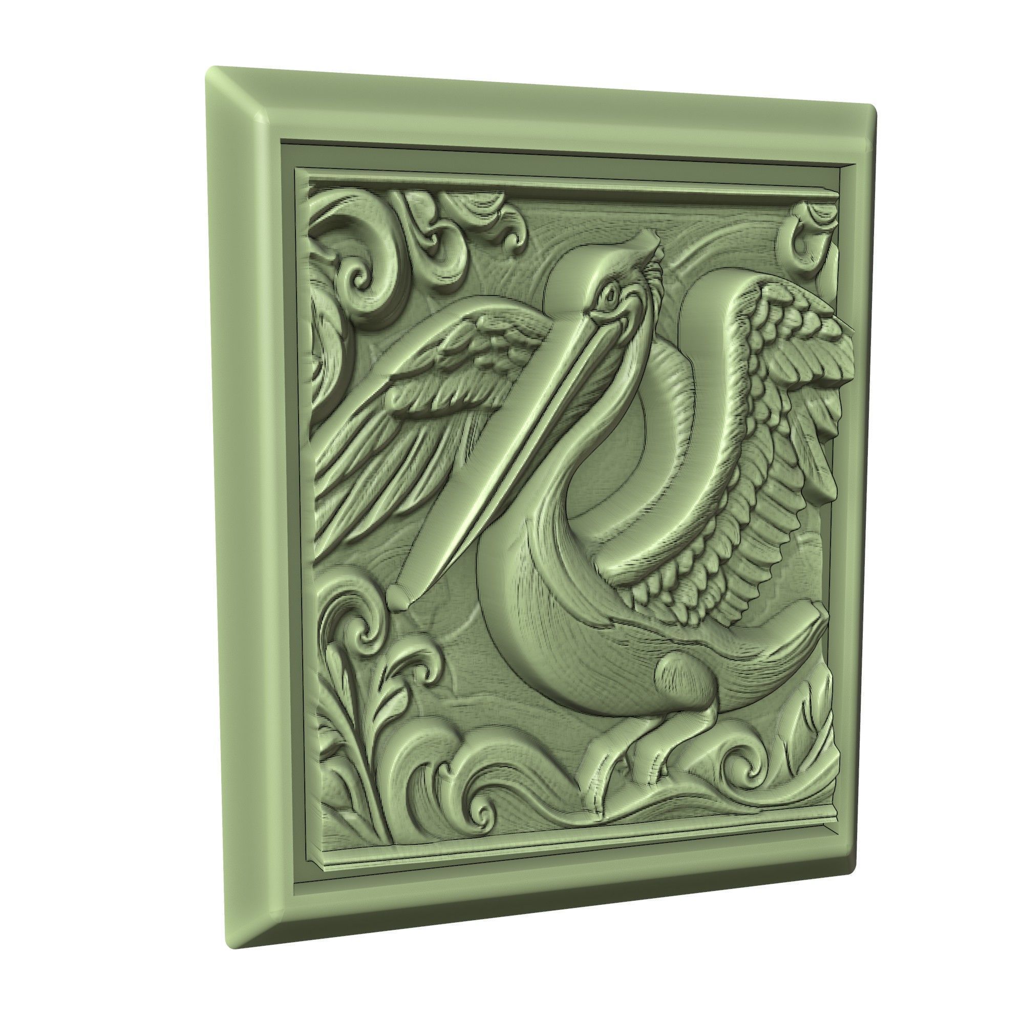 Pelican Animal 3D print model_3