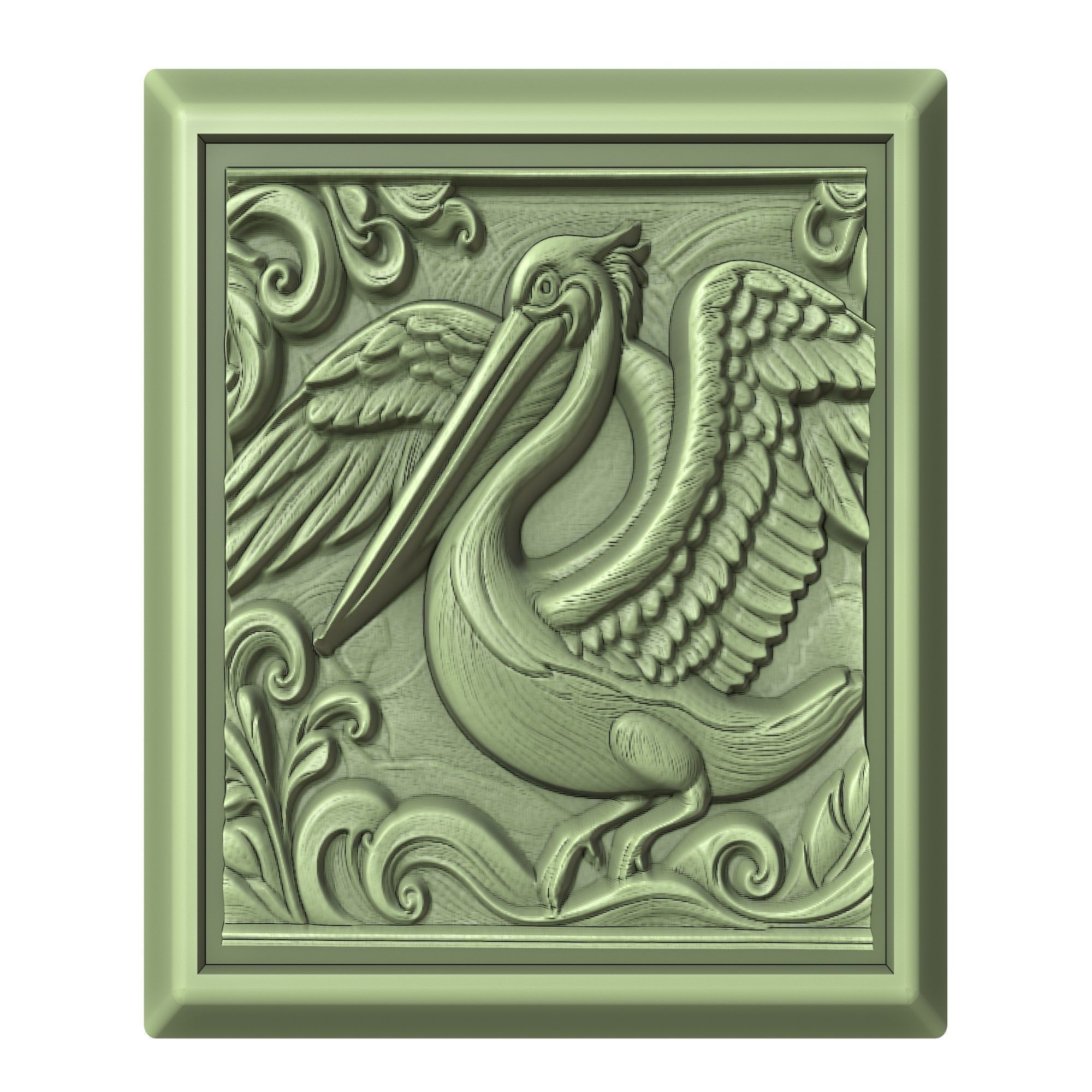 Pelican Animal 3D print model_2