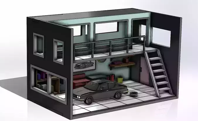 car garage model