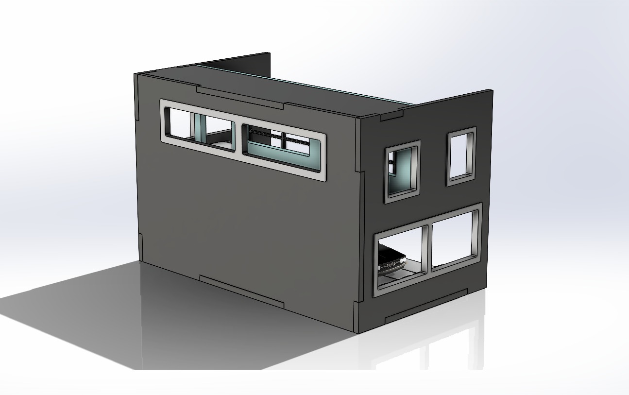 car garage model 3D print model_6