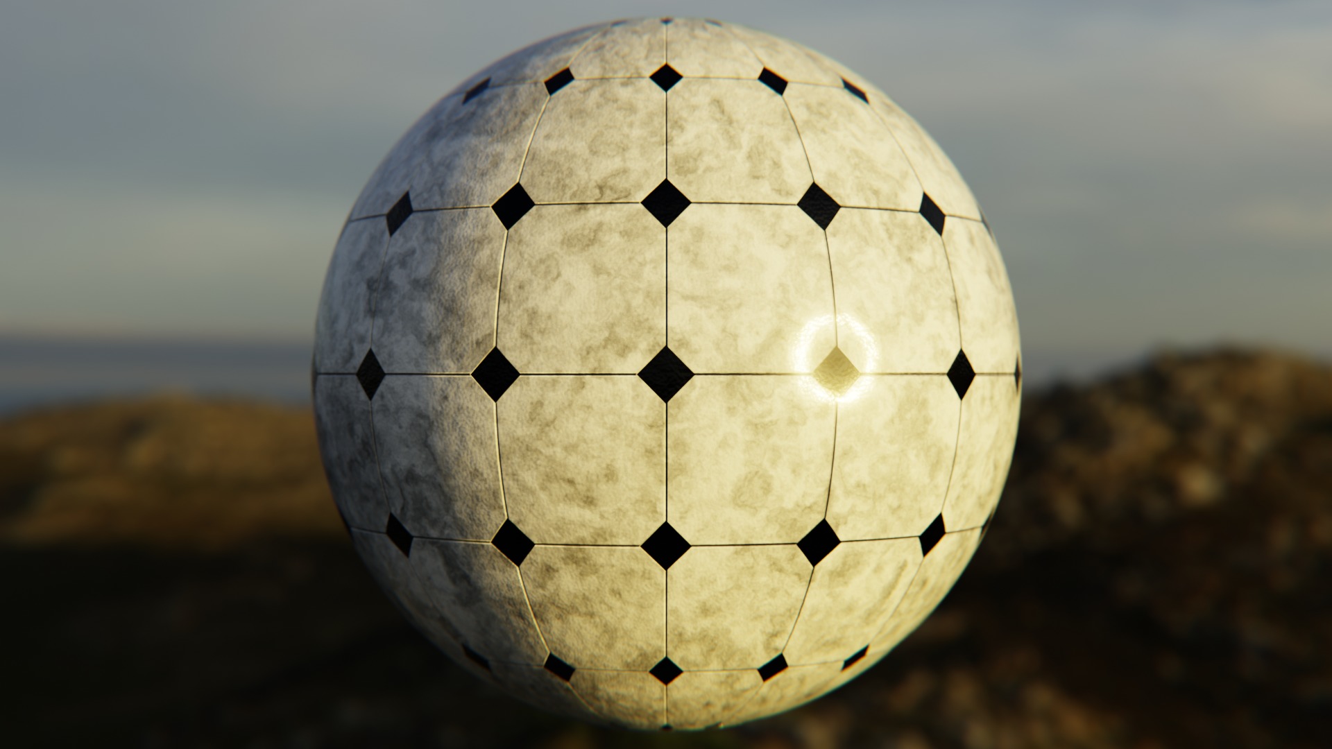Luxury Diamond Marble Floor Shader - Procedural PBR Texture_1