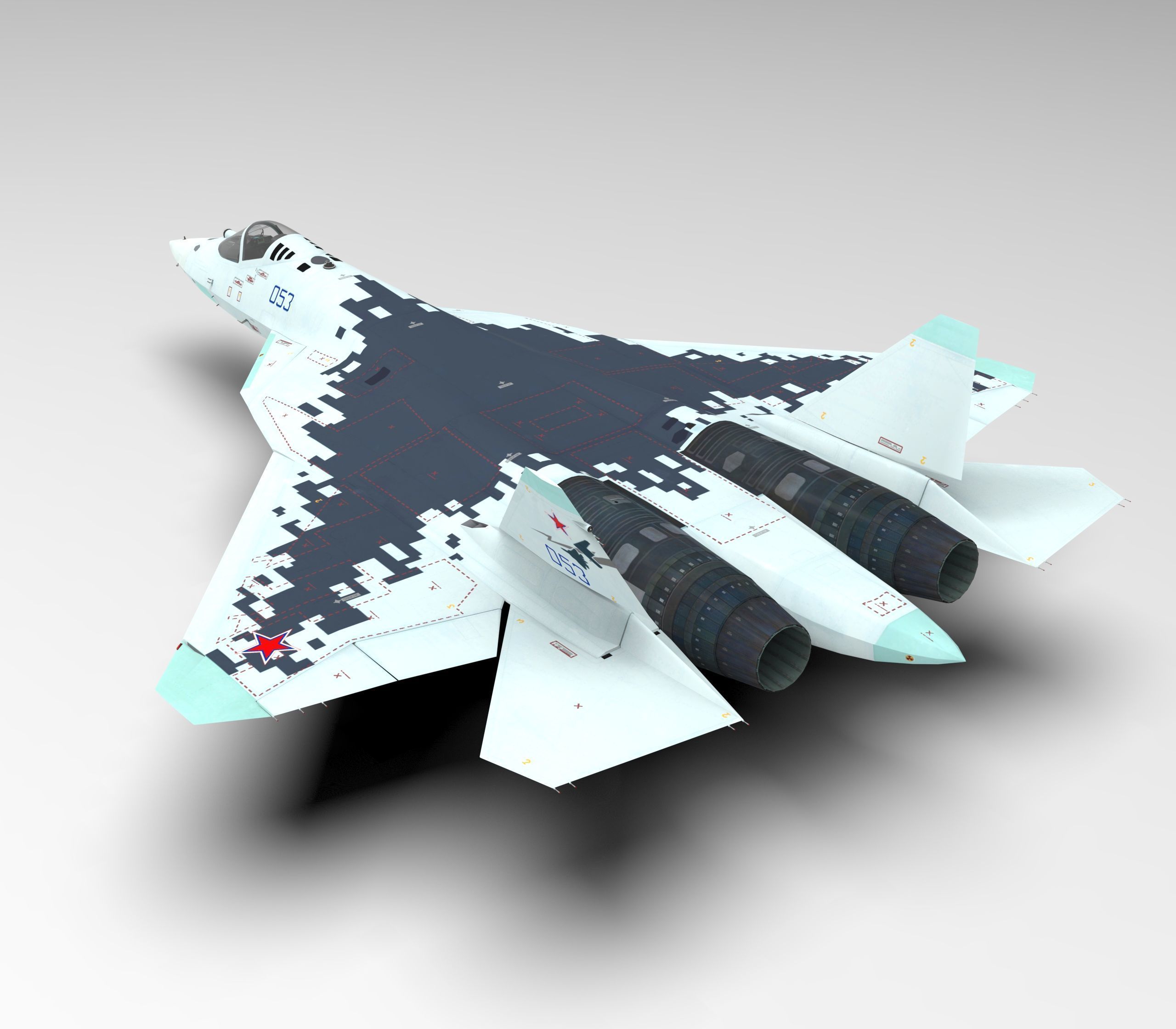 Sukhoi Su-57 Felon Russia 3D model_3
