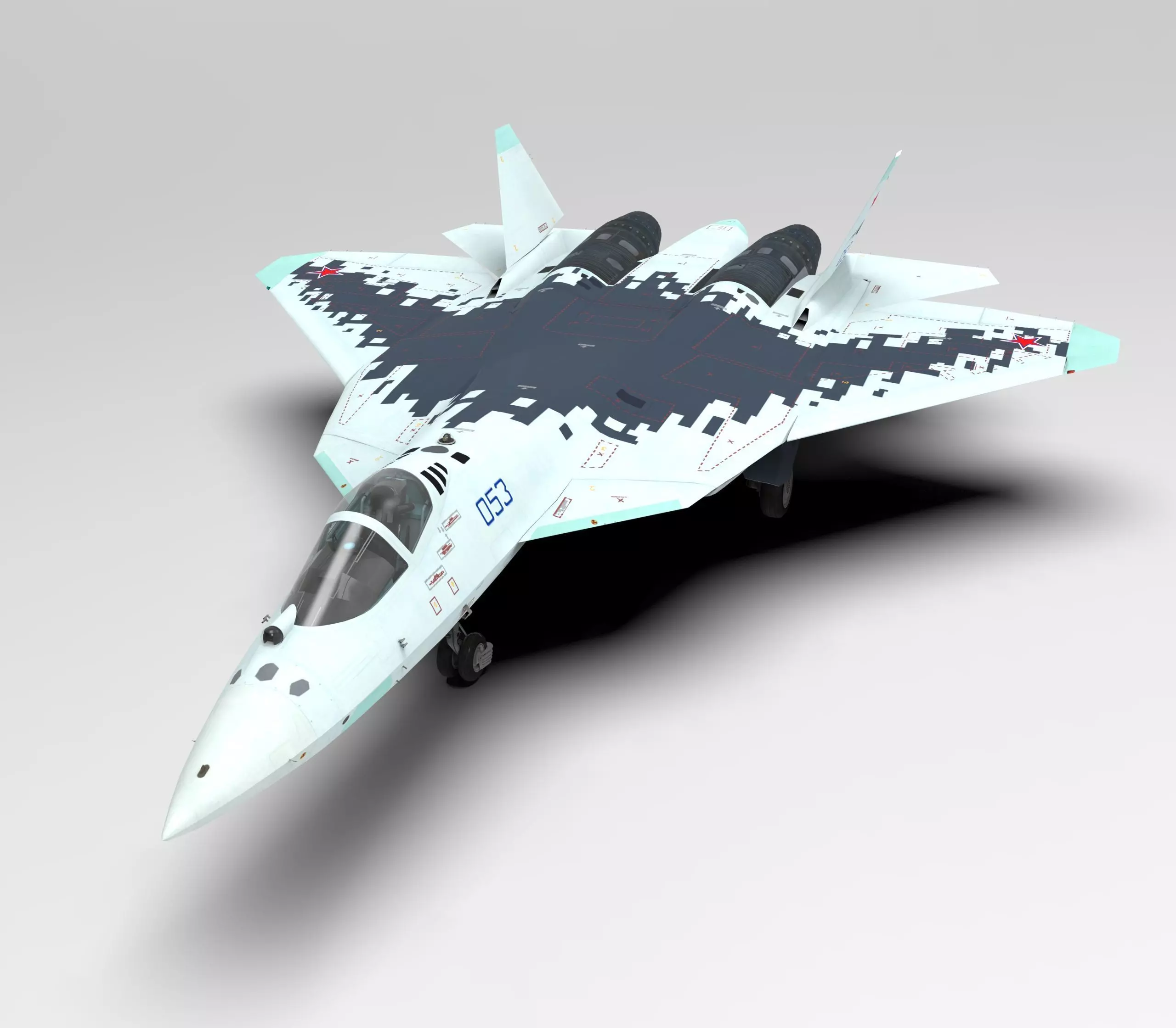 Sukhoi Su-57 Felon Russia 3D model_0