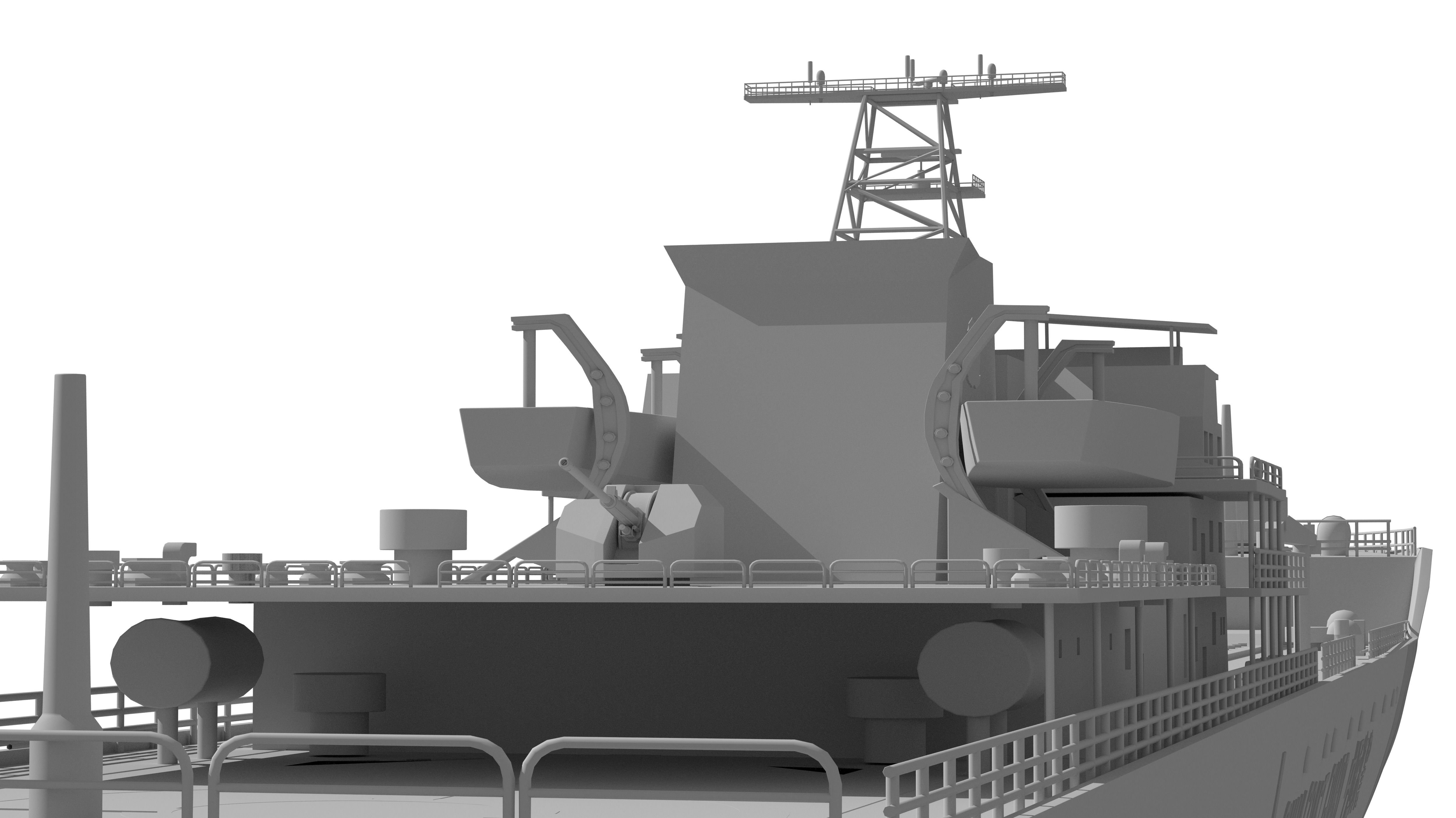 China Coast Guard Jingyi 01 Hospital Ship 3D model_30