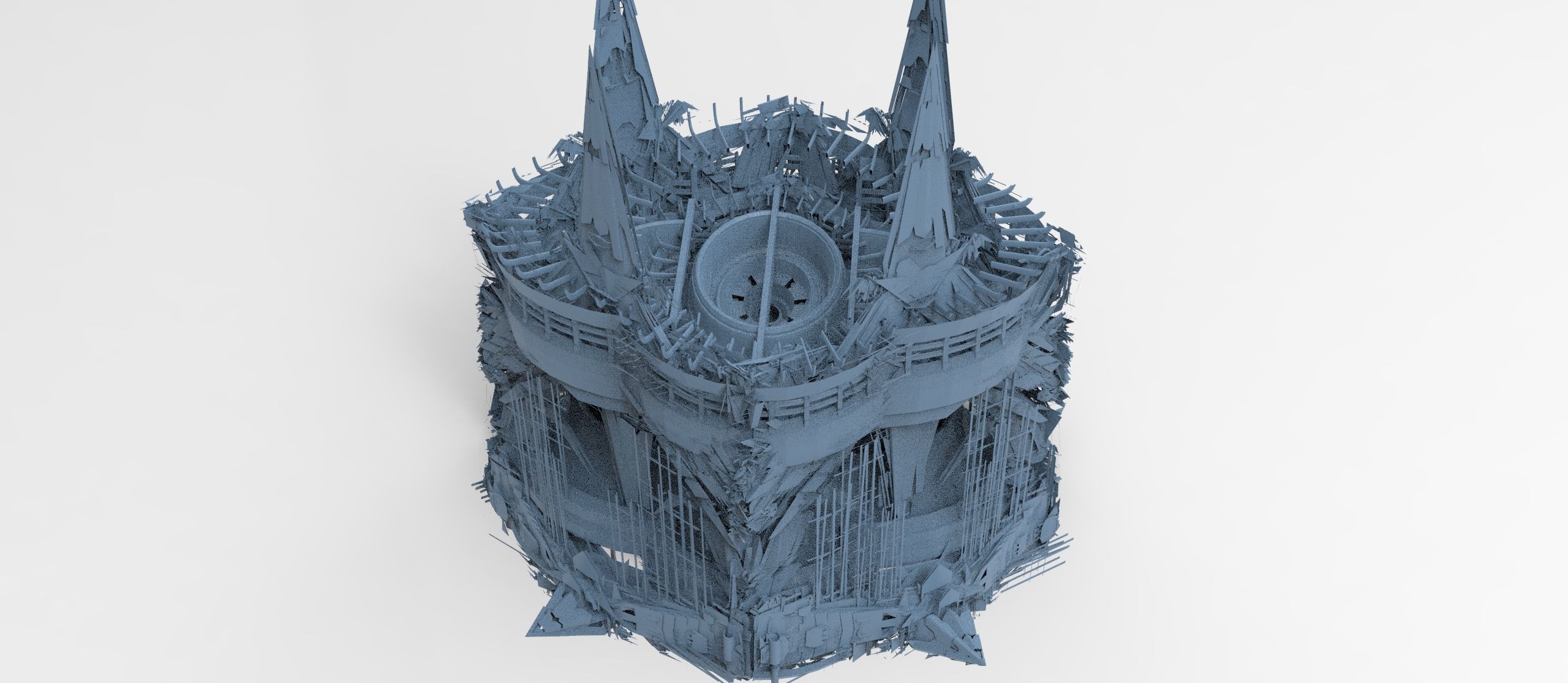 Grand Cigar zeppelin Mega Ship collection 2 3D model_10