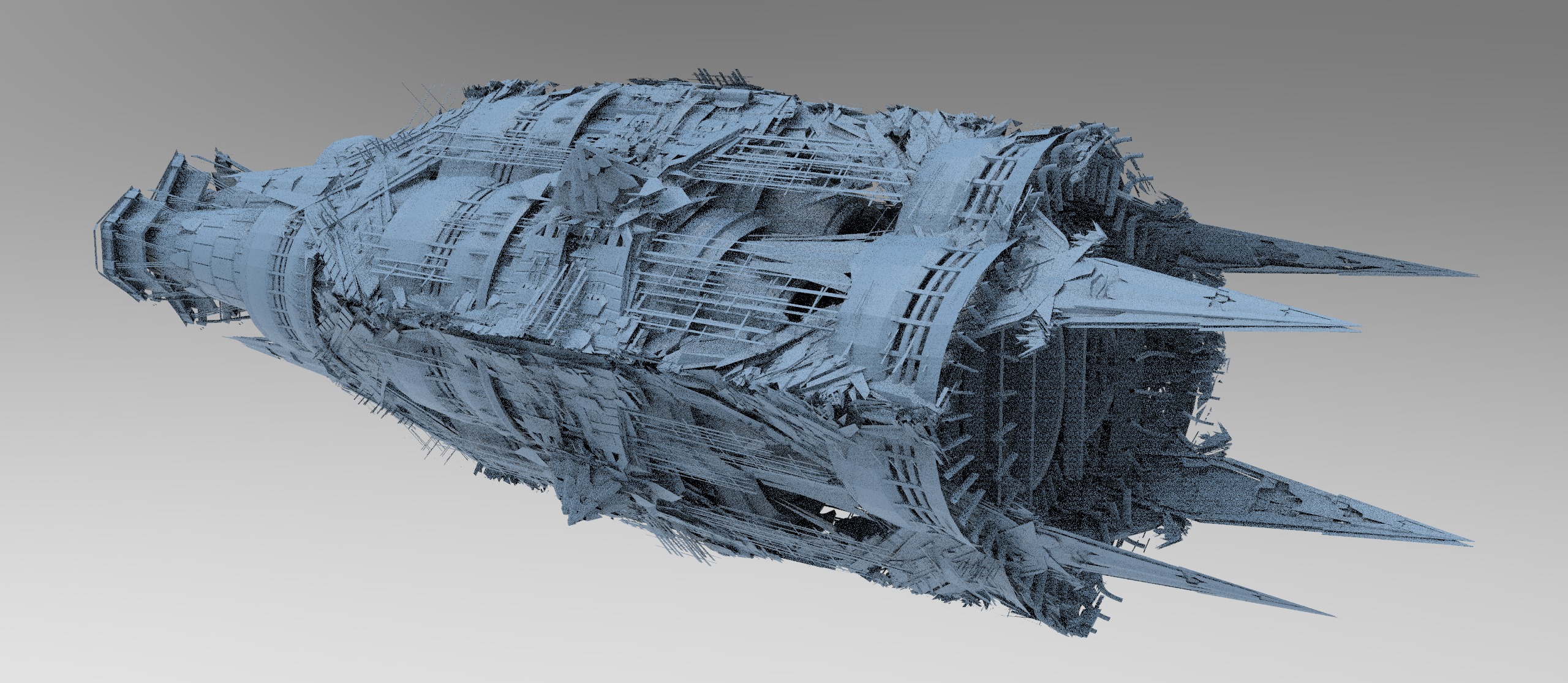 Grand Cigar zeppelin Mega Ship collection 2 3D model_2