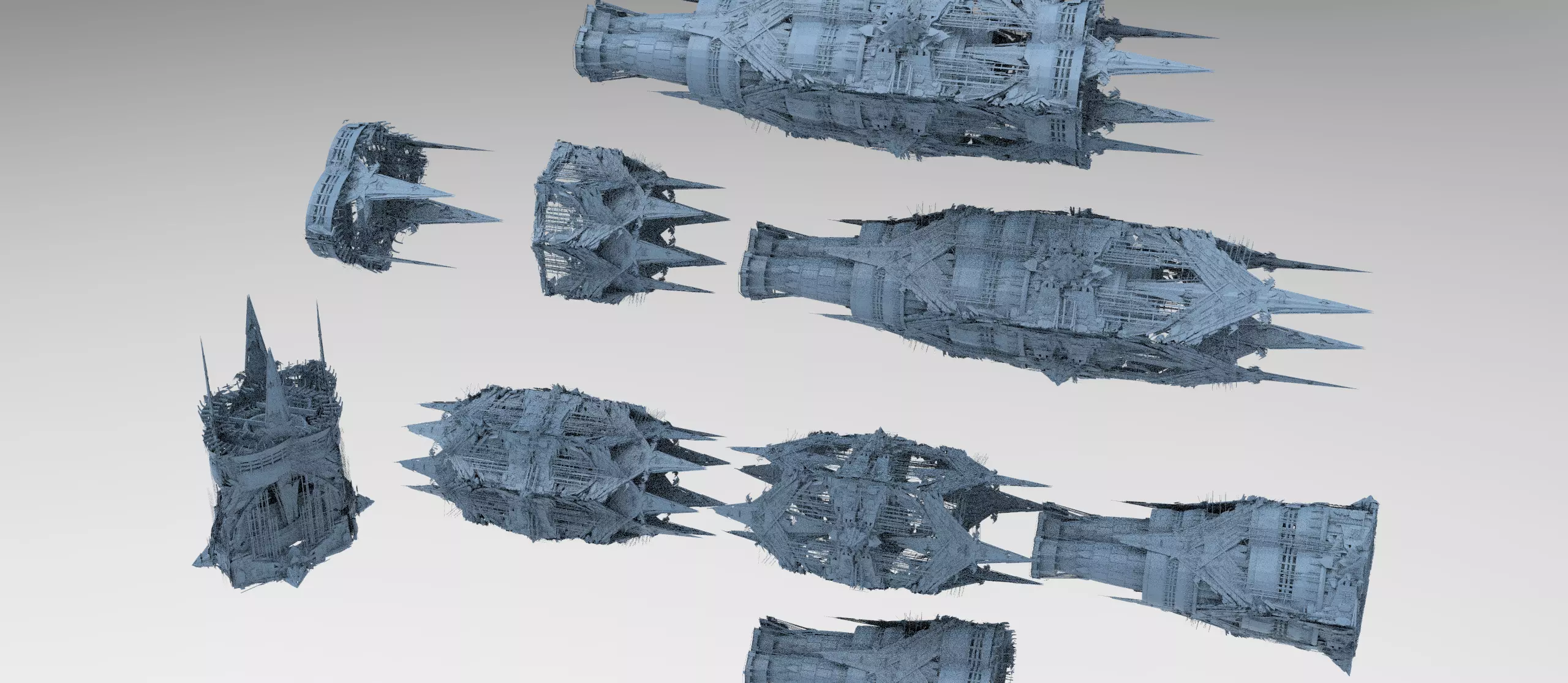 Grand Cigar zeppelin Mega Ship collection 2 3D model_0