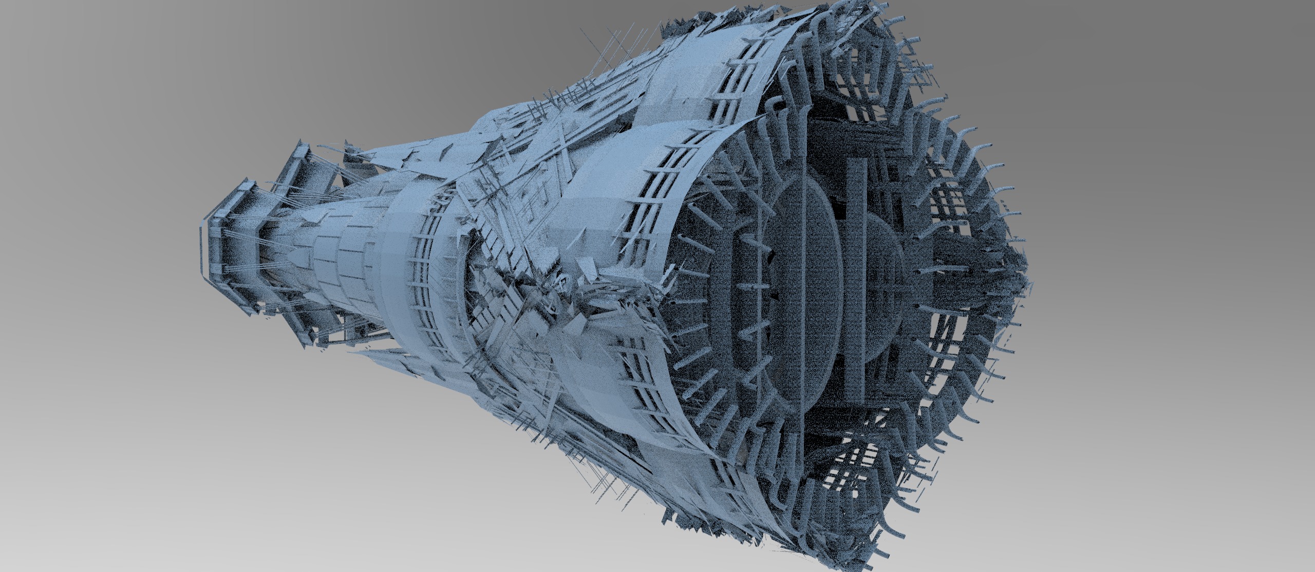 Grand Cigar zeppelin Mega Ship collection 2 3D model_7