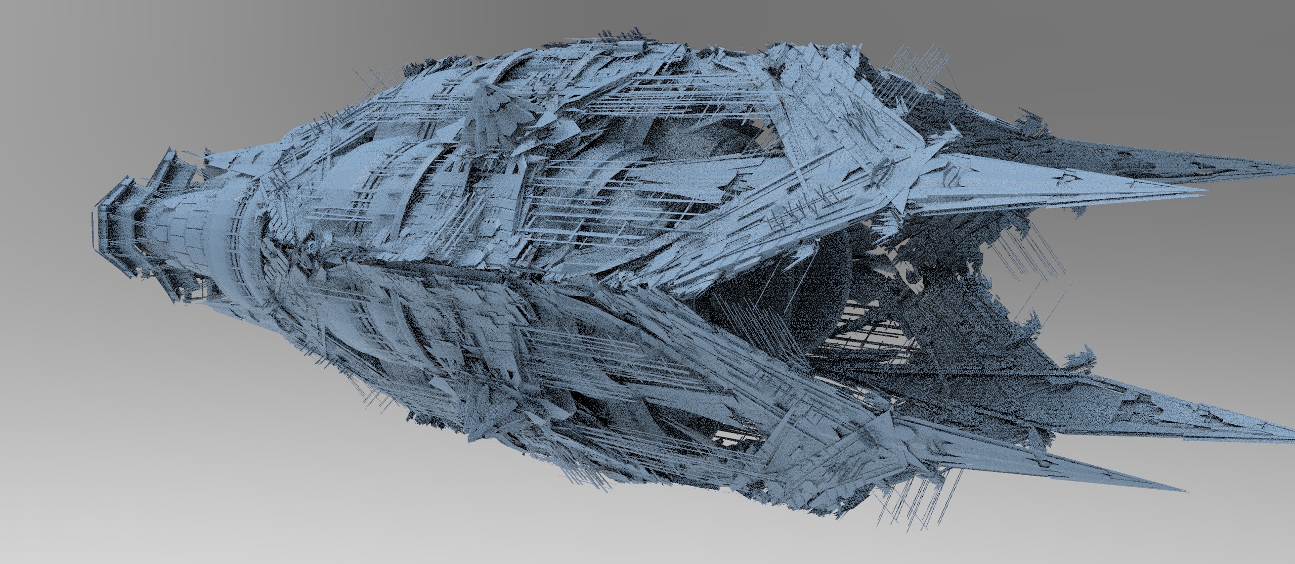 Grand Cigar zeppelin Mega Ship collection 2 3D model_6