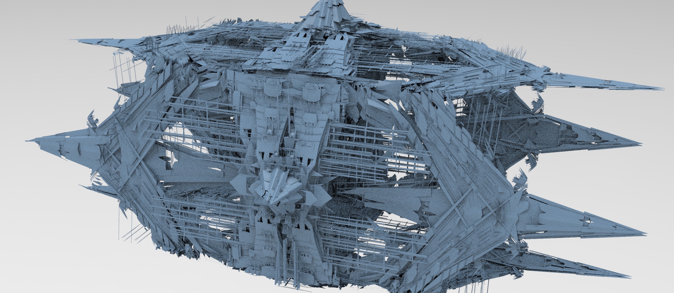 Grand Cigar zeppelin Mega Ship collection 2 3D model_14