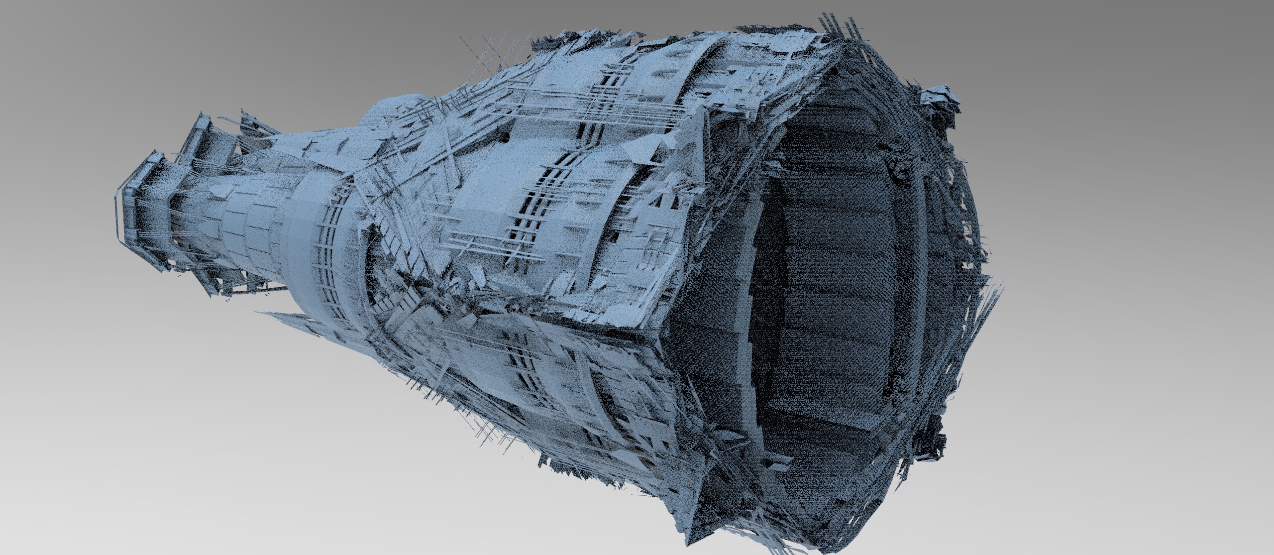 Grand Cigar zeppelin Mega Ship collection 2 3D model_5