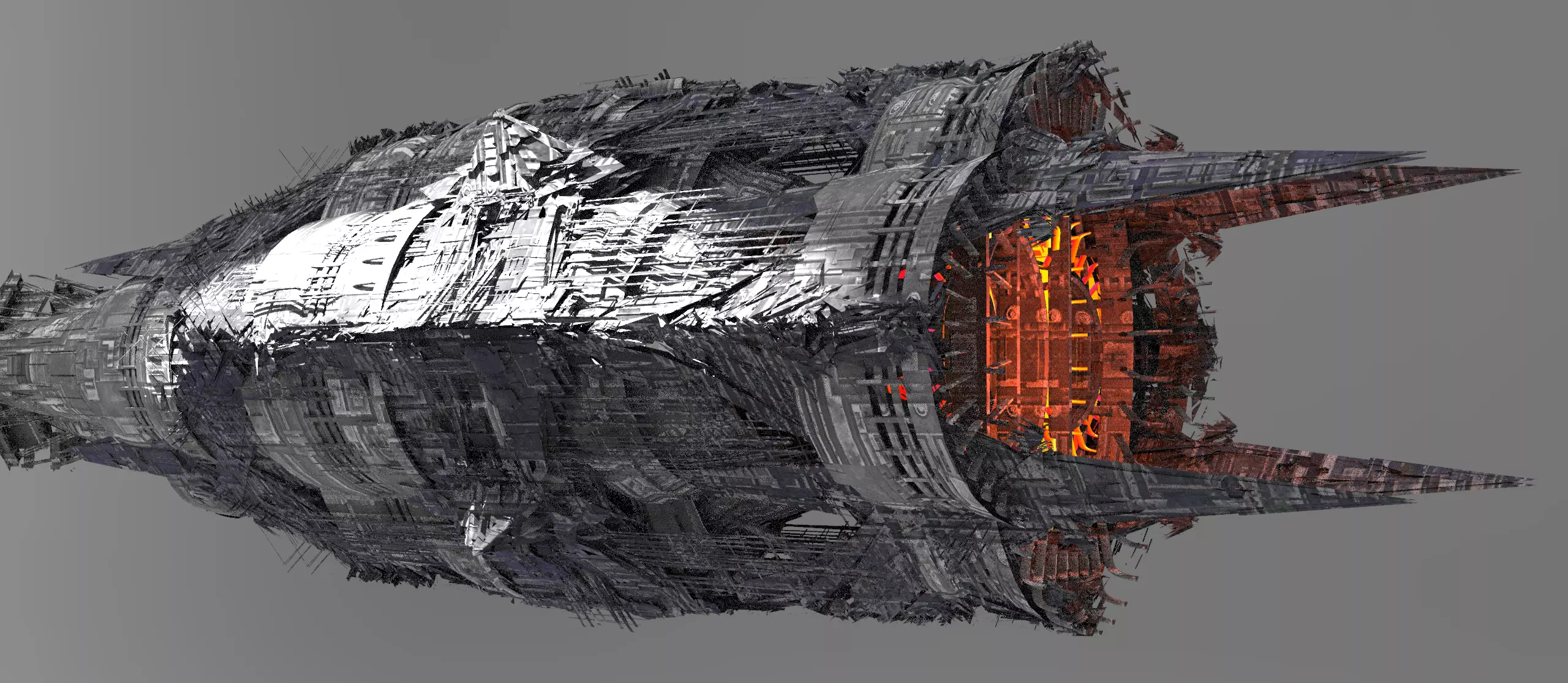   Grand Cigar zeppelin Dreadnaught  3D model_0