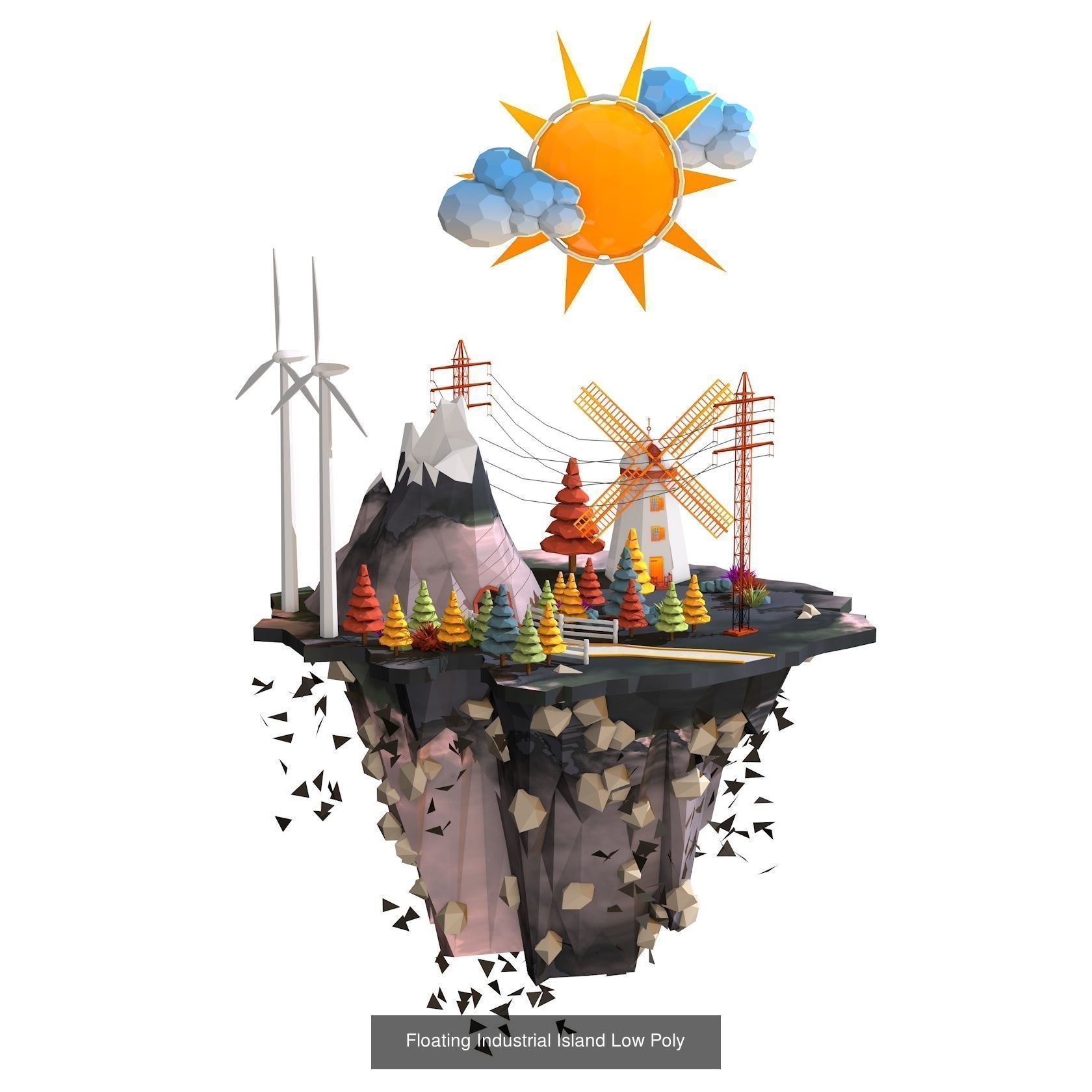 7 Models -Low Poly Scenes 3D Model Collection_2