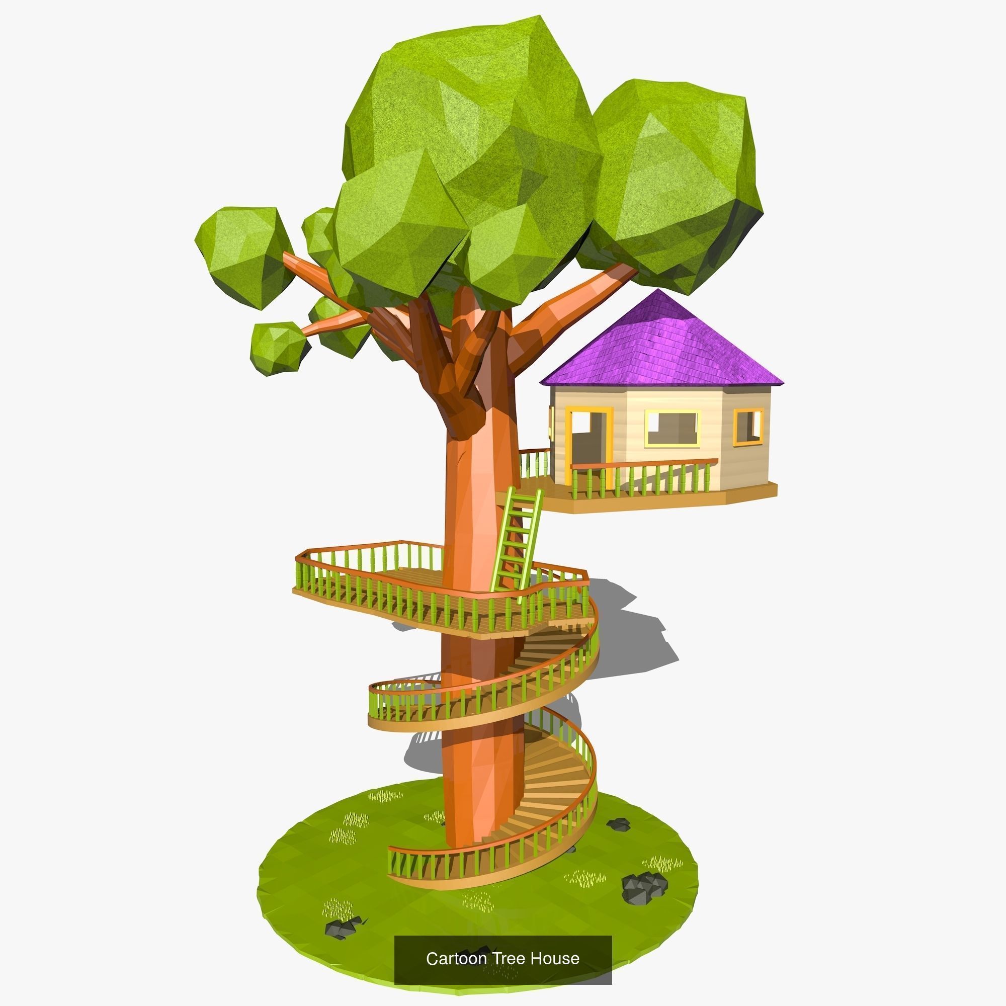 7 Models -Low Poly Scenes 3D Model Collection_5