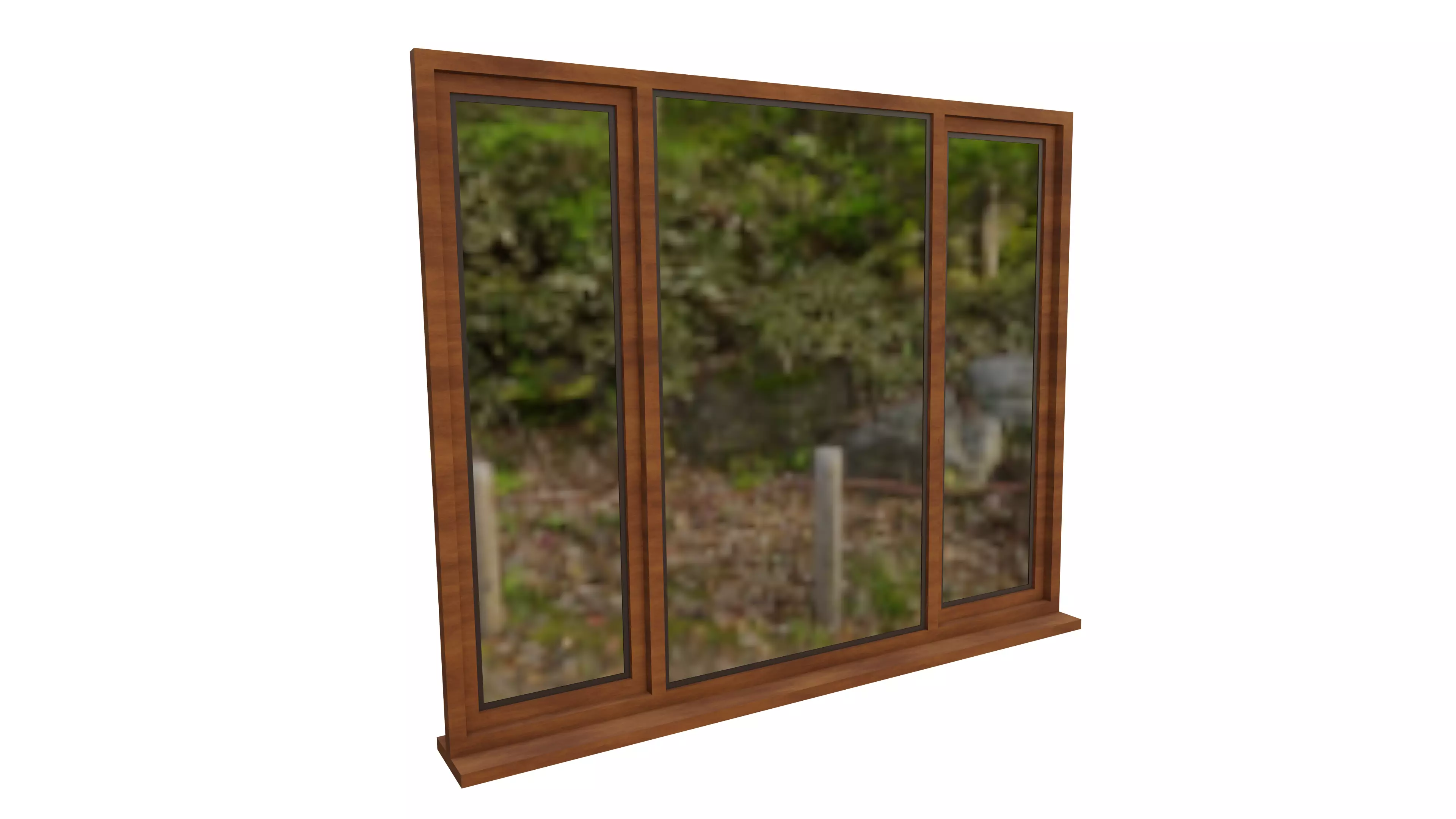 Panel window Free low-poly 3D model