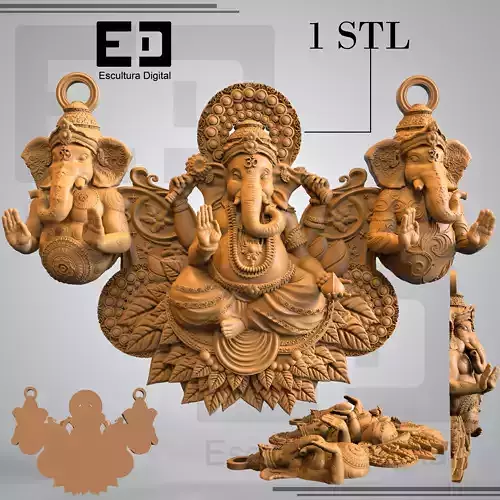 Collar de Ganesha 3D print model