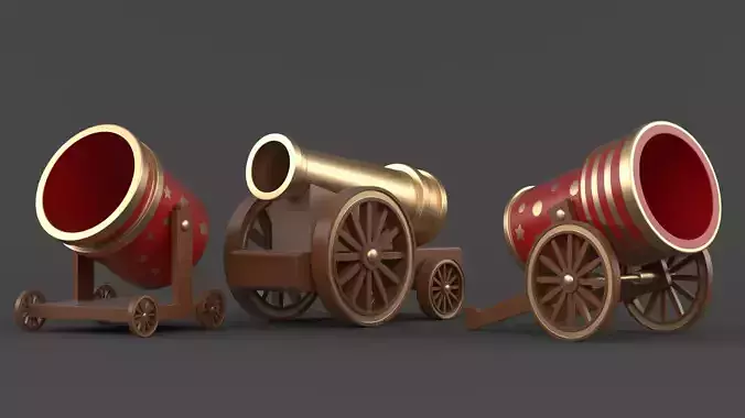 Circus Cannon Collection 3D model
