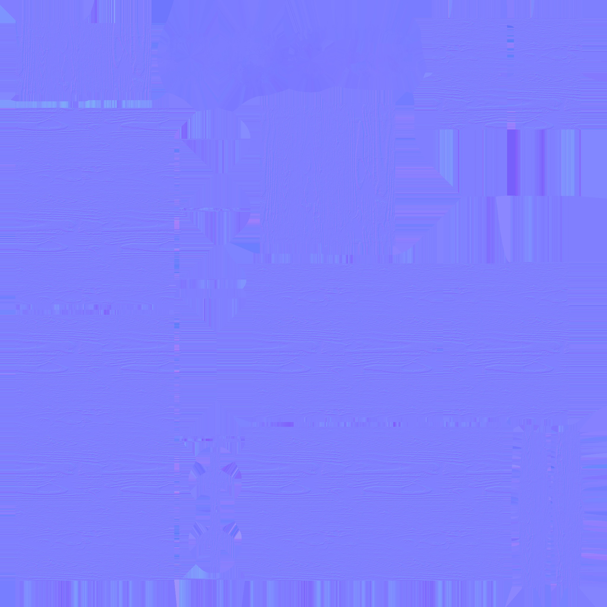 Bookshelf Type A Low-poly 3D model_8