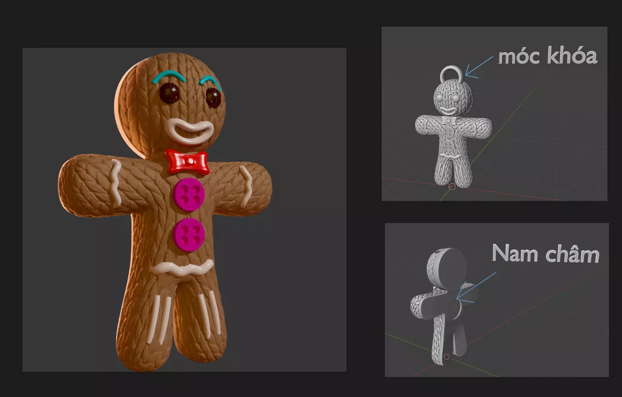 Cookie Guy 3D print model_0