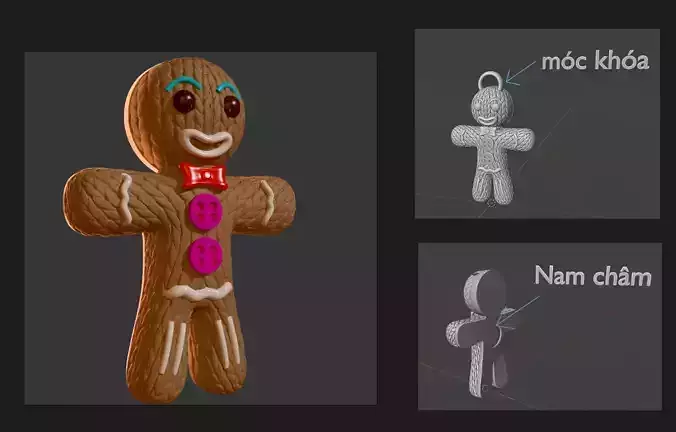 Cookie Guy 3D print model Cookie Guy 3D print model