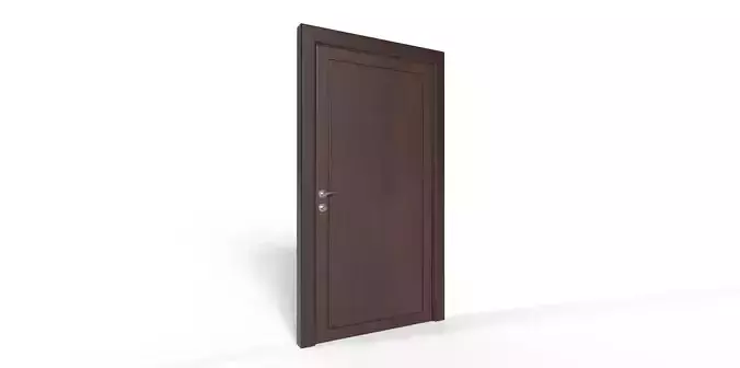Wooden Door A With Handle