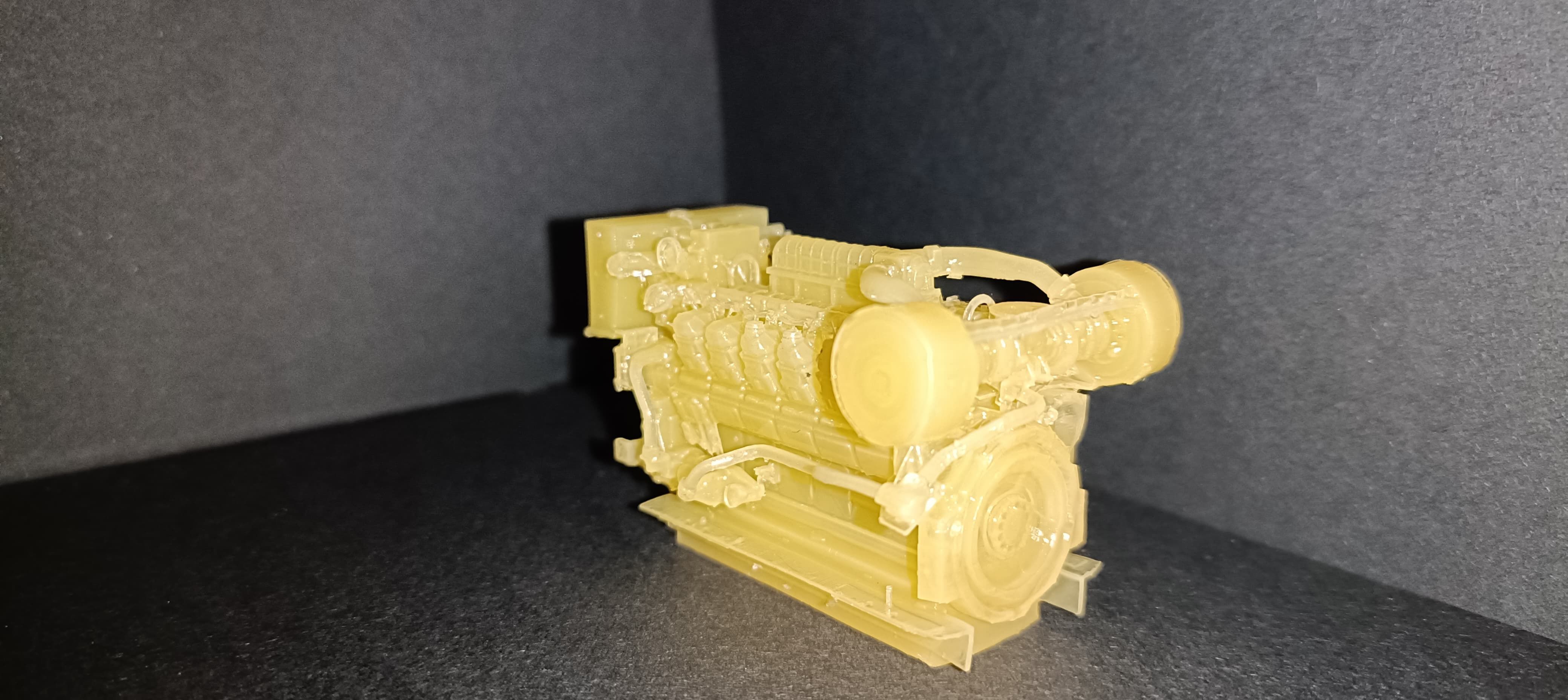 Diesel engine 3512 Cat marine 3D print model_10