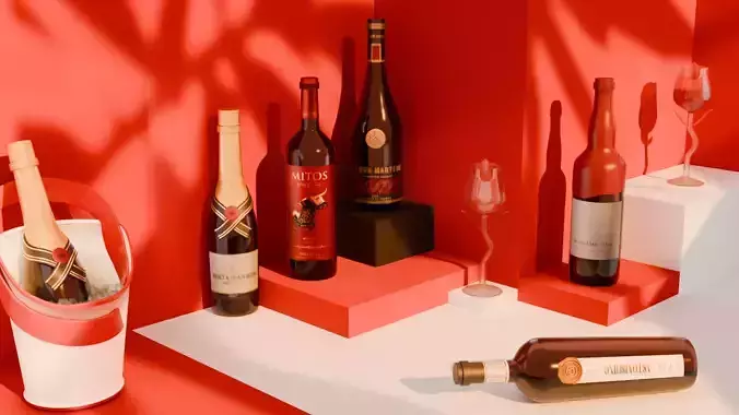 Business Wine Brand Show Set