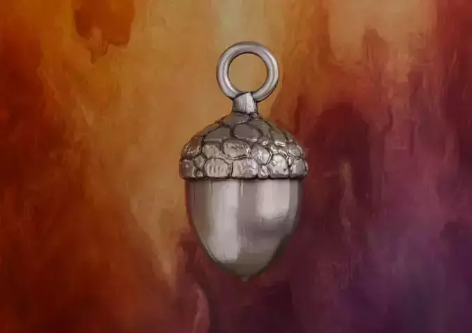 Acorn Pendant 3D print model