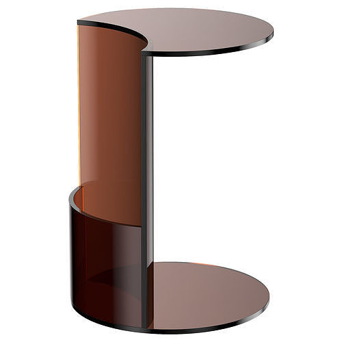 Ansel Acrylic Side Table Low-poly 3D model