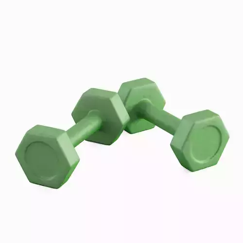 Small Rubber Dumbbell 05