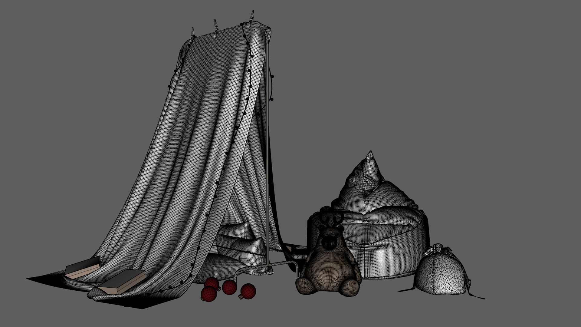 Children Christmas Pack Low-poly 3D model_25