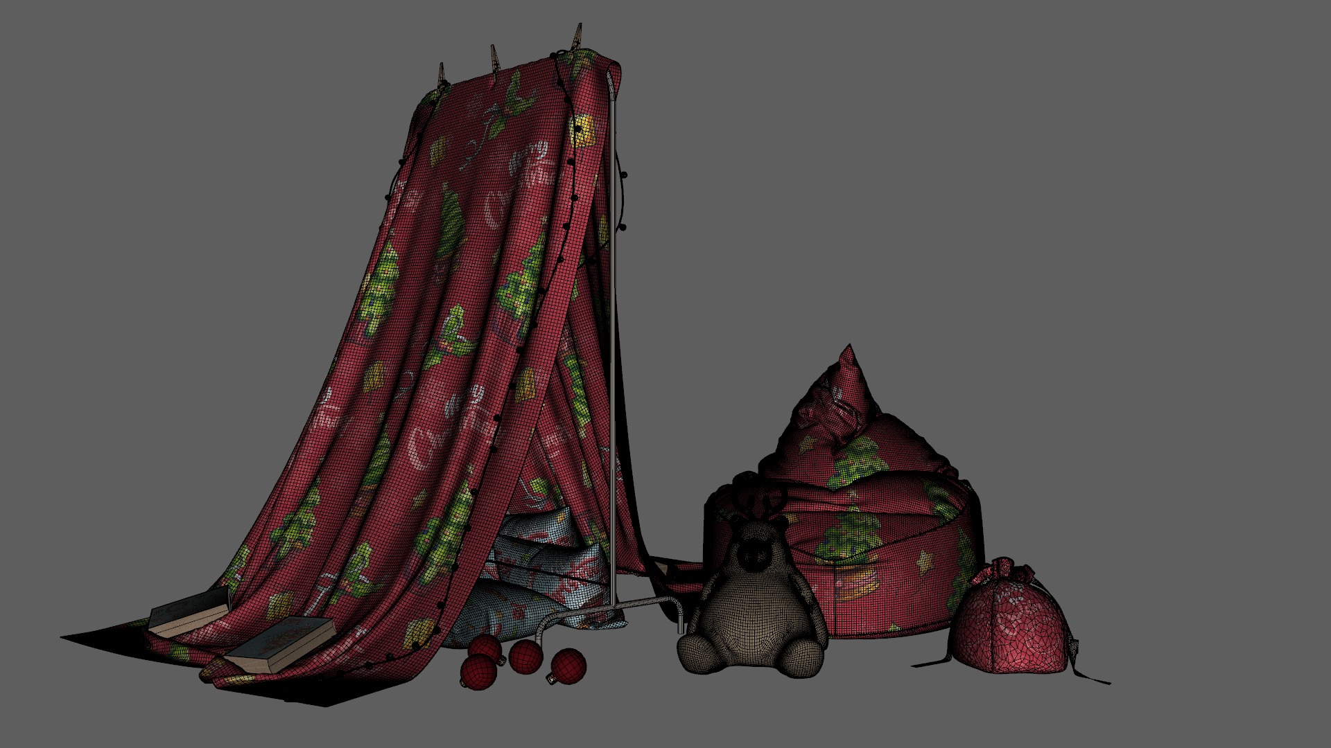 Children Christmas Pack Low-poly 3D model_27