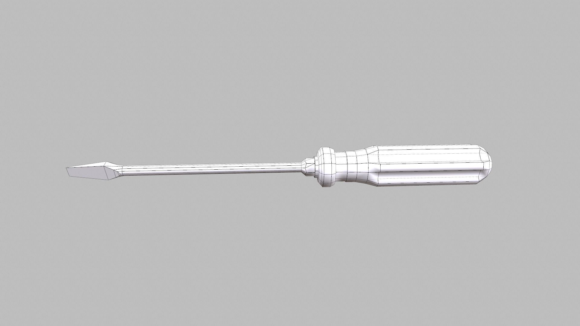 Screwdriver Low-poly 3D model_10