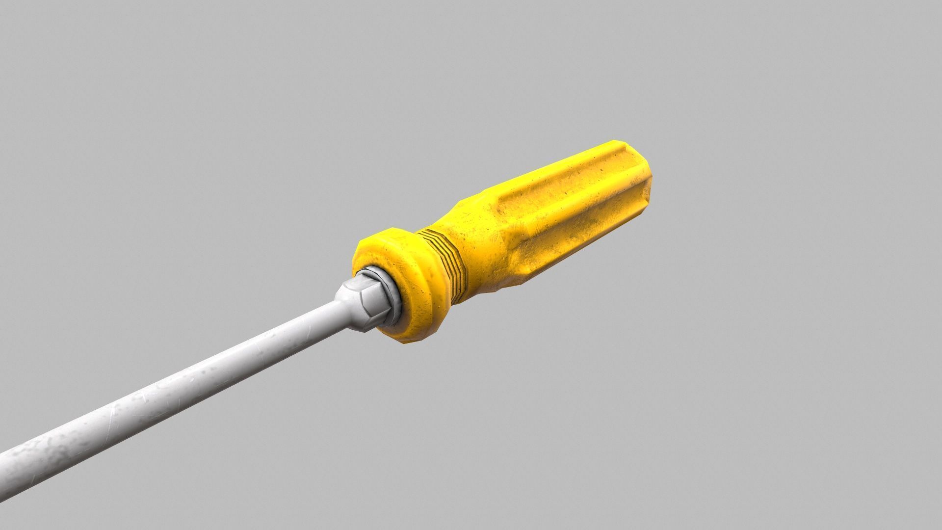 Screwdriver Low-poly 3D model_5