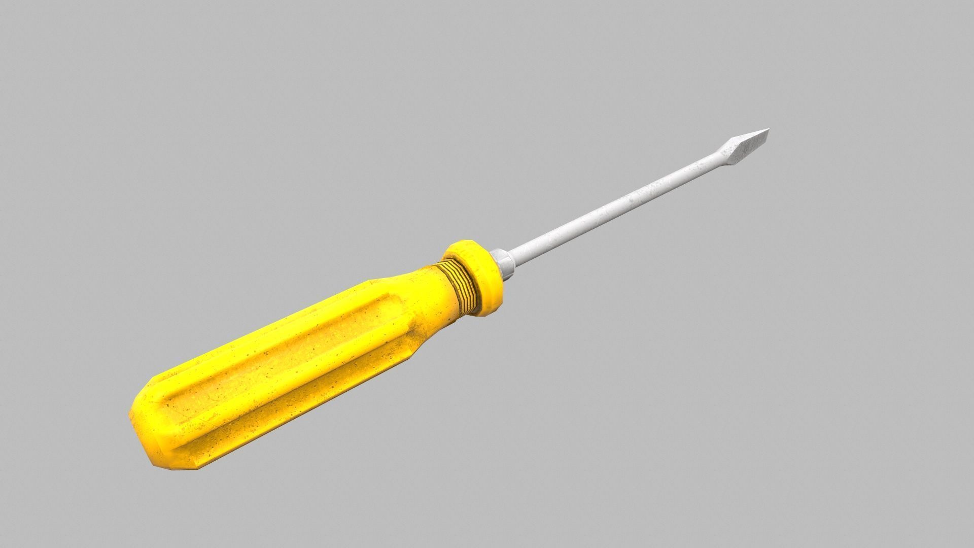 Screwdriver Low-poly 3D model_2