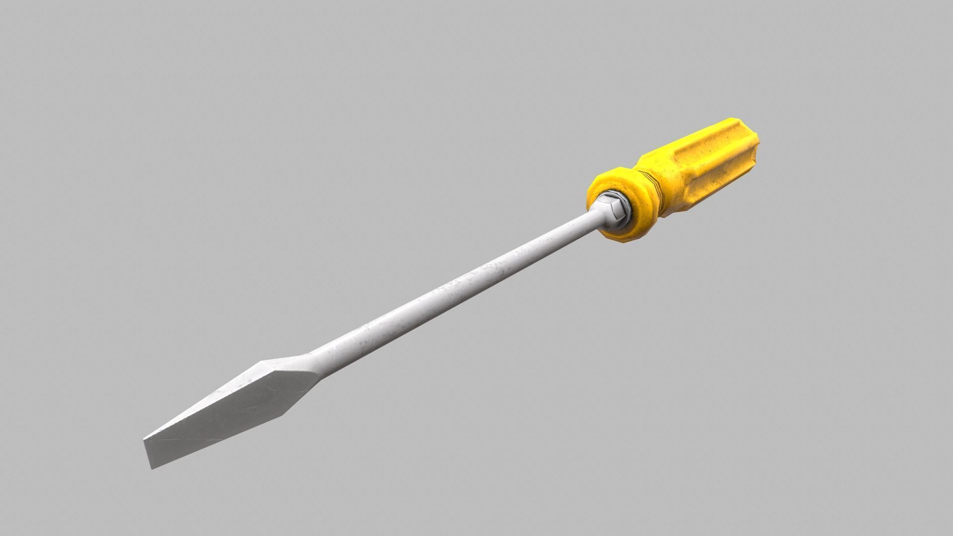 Screwdriver Low-poly 3D model_4
