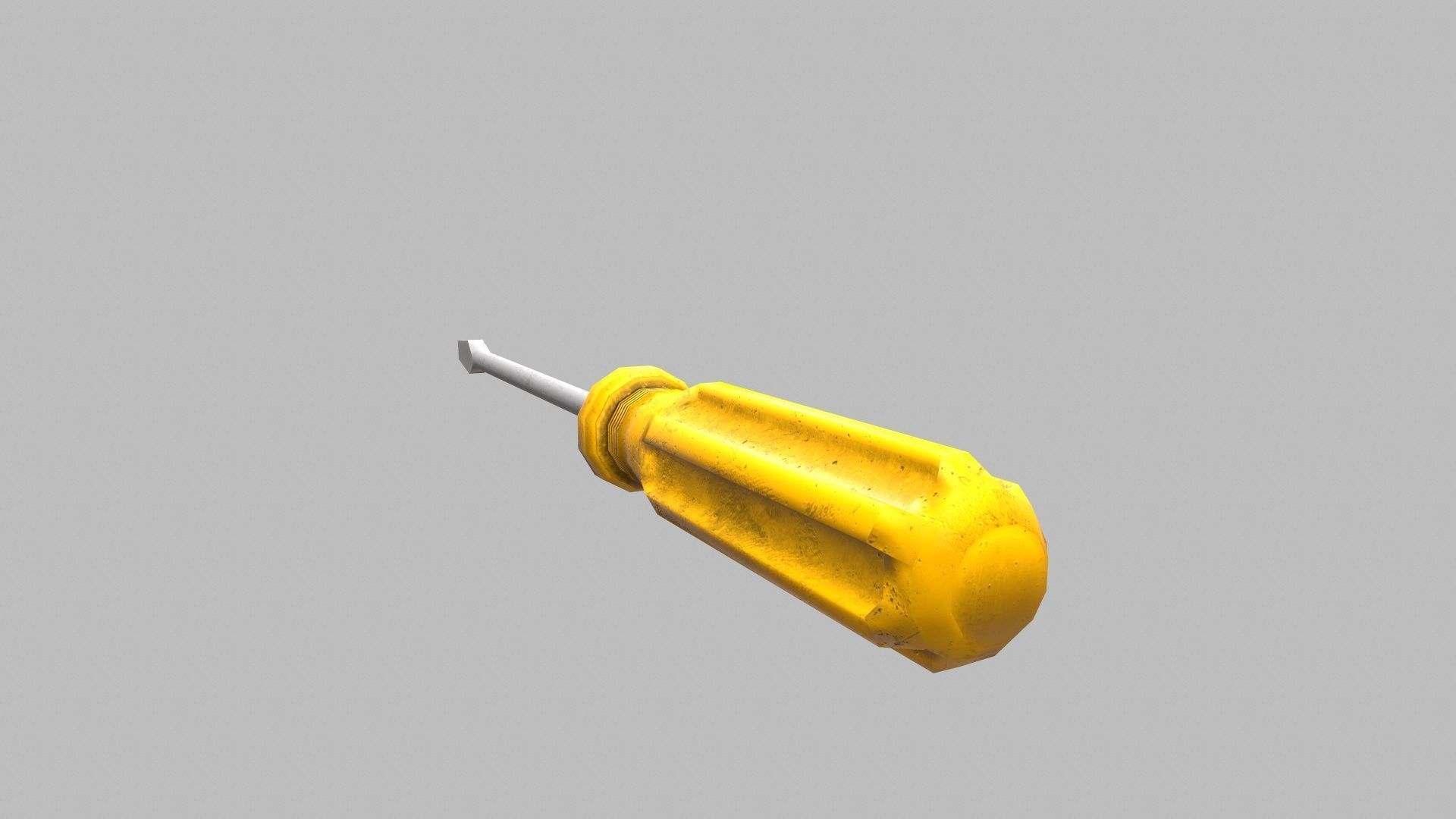 Screwdriver Low-poly 3D model_7