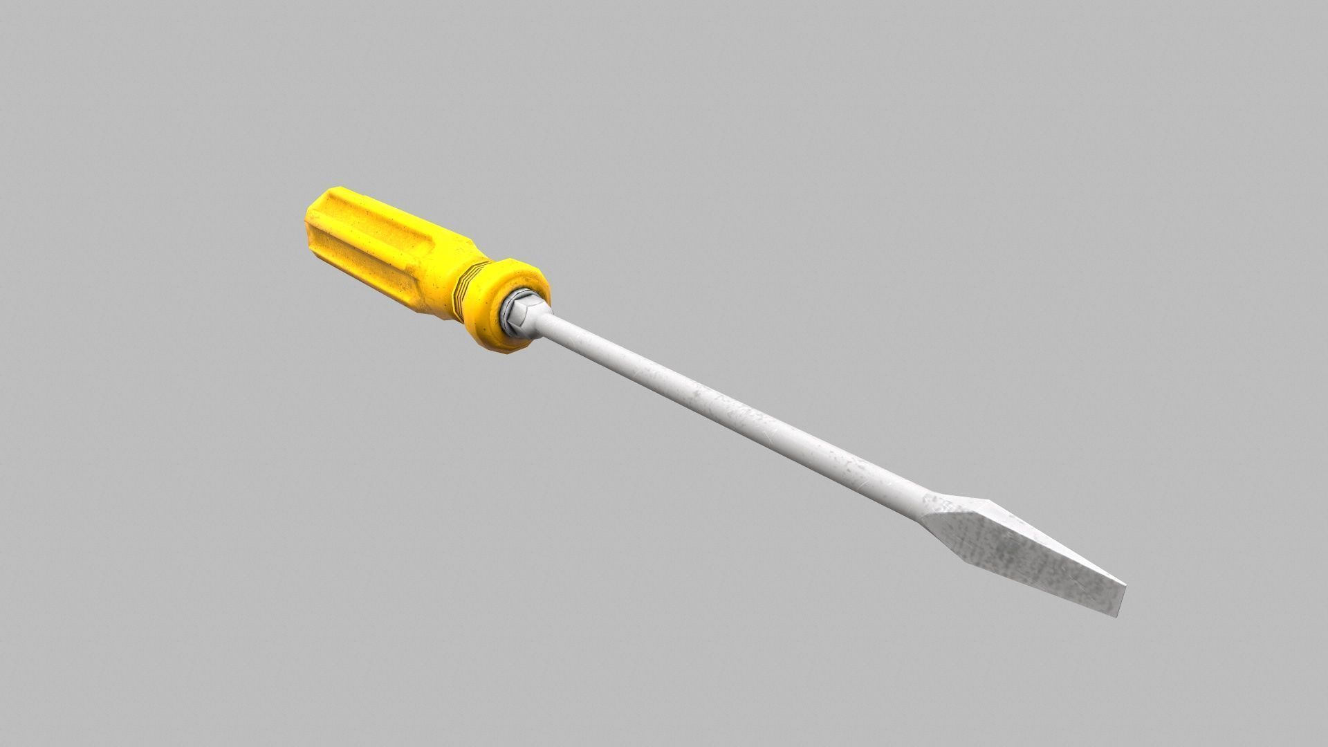 Screwdriver Low-poly 3D model_3