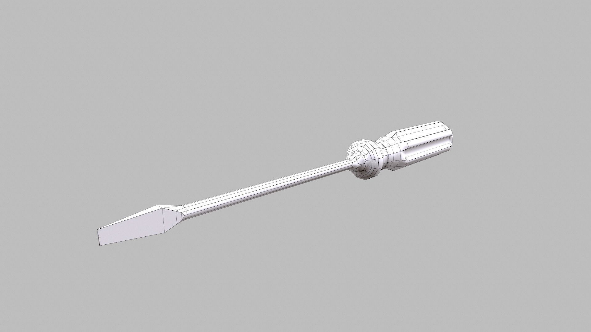 Screwdriver Low-poly 3D model_11