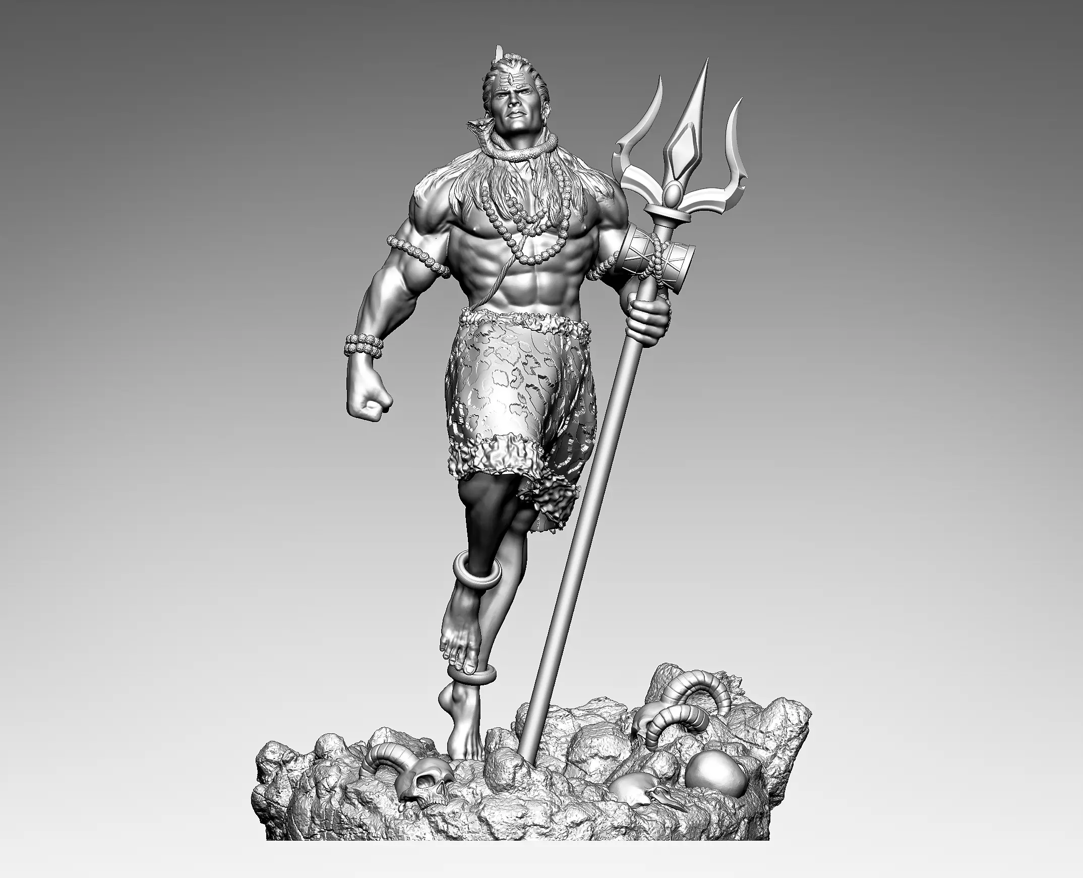 Lord shiva 3D print model_0