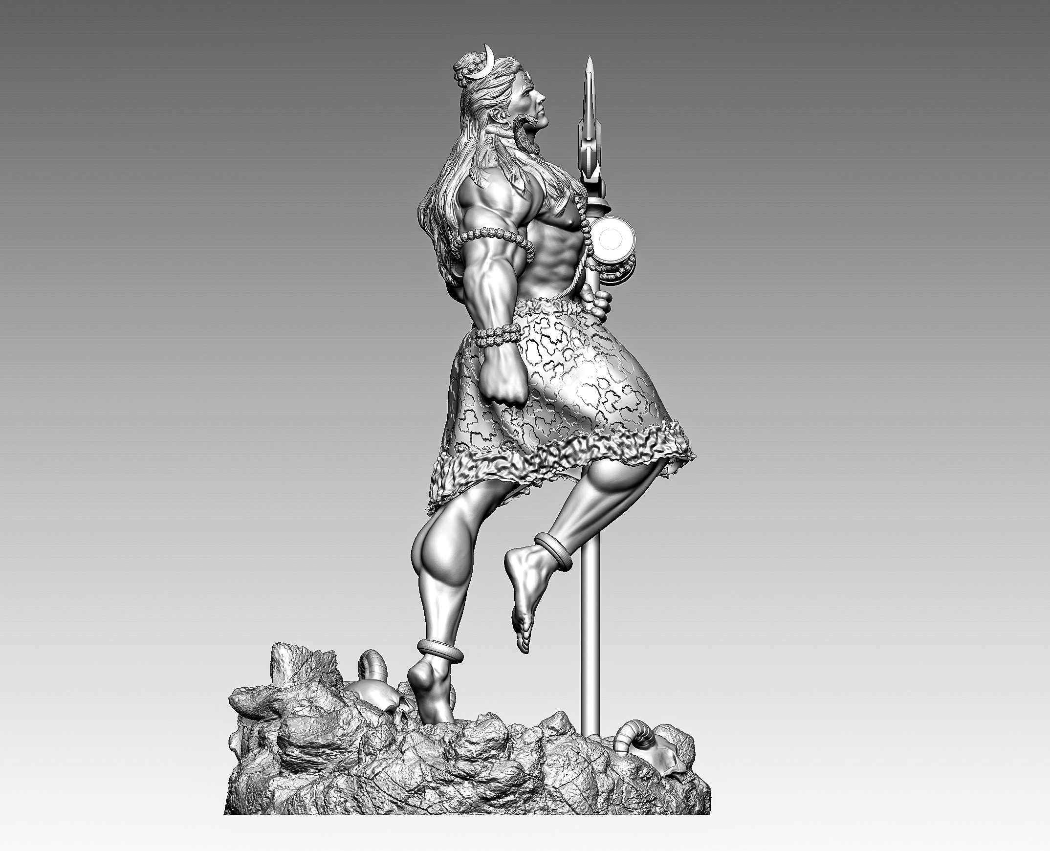 Lord shiva 3D print model_1