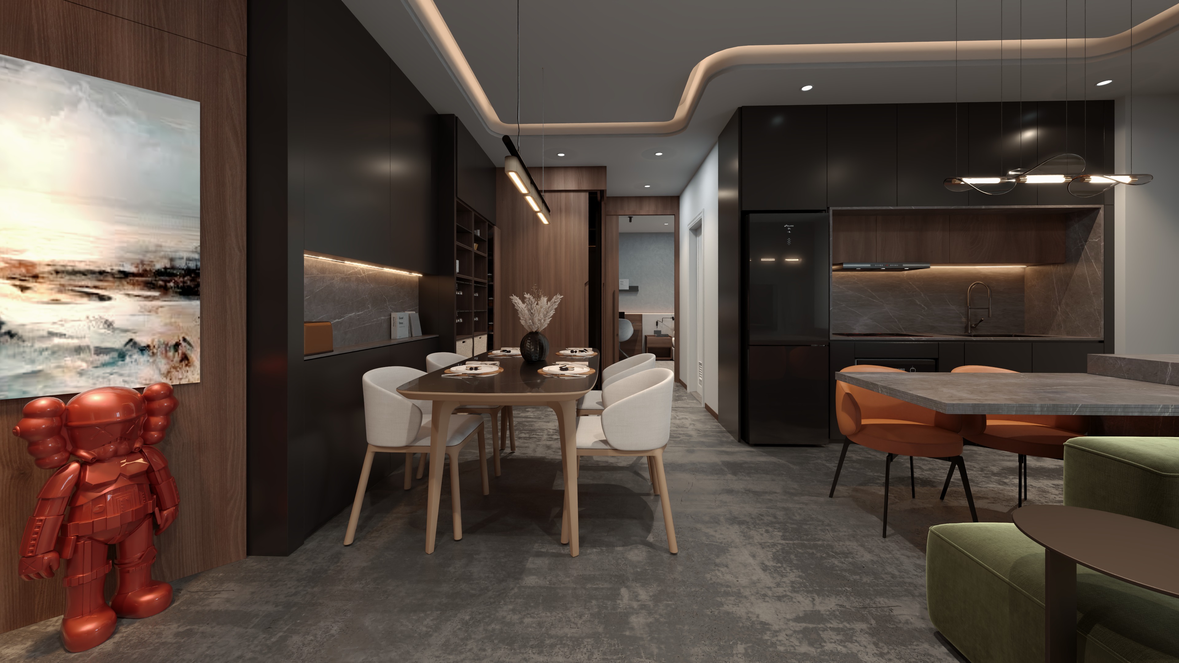 Modern Apartment Design 3D model_3