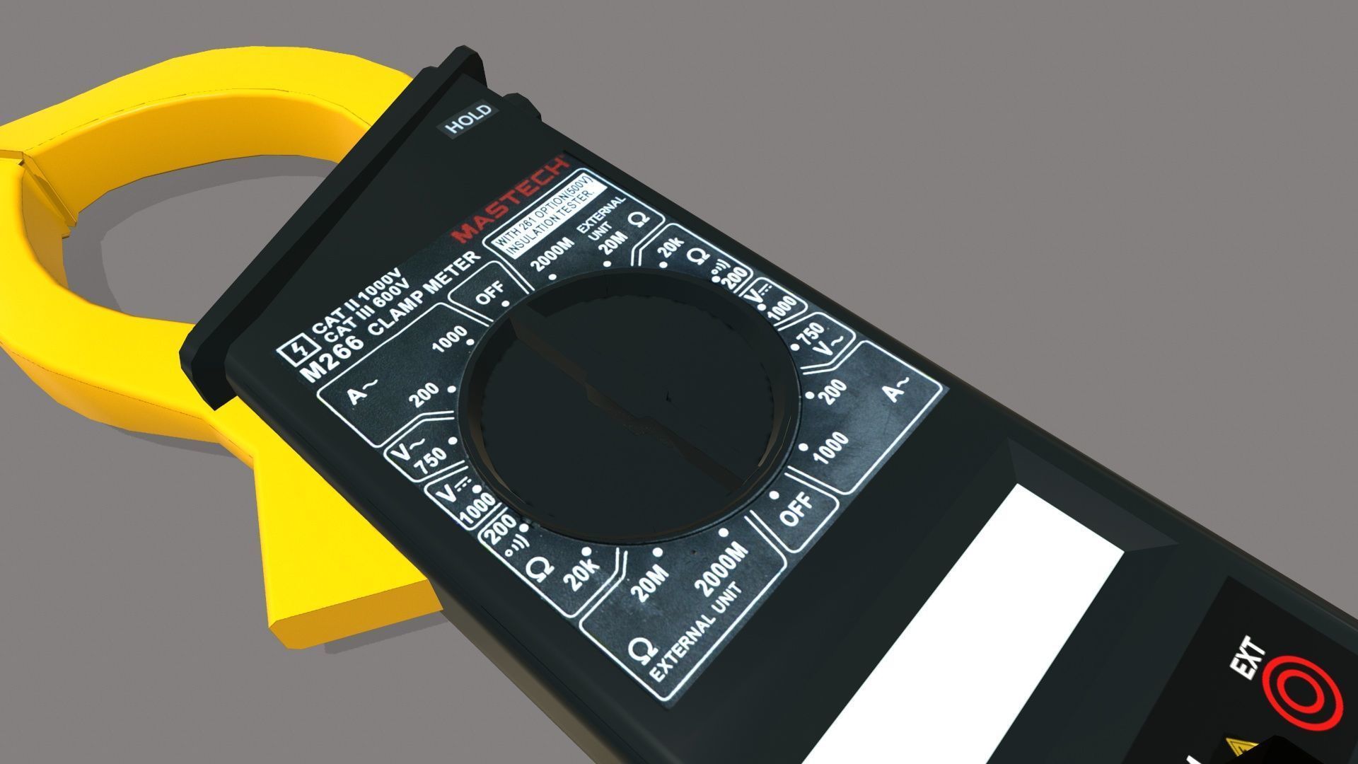 Multimeter Low-poly 3D model_8