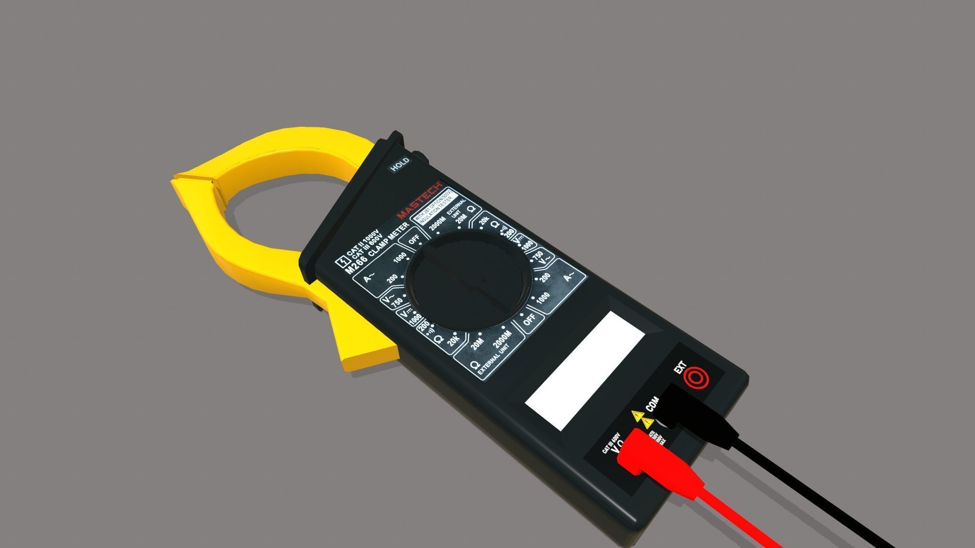 Multimeter Low-poly 3D model_7
