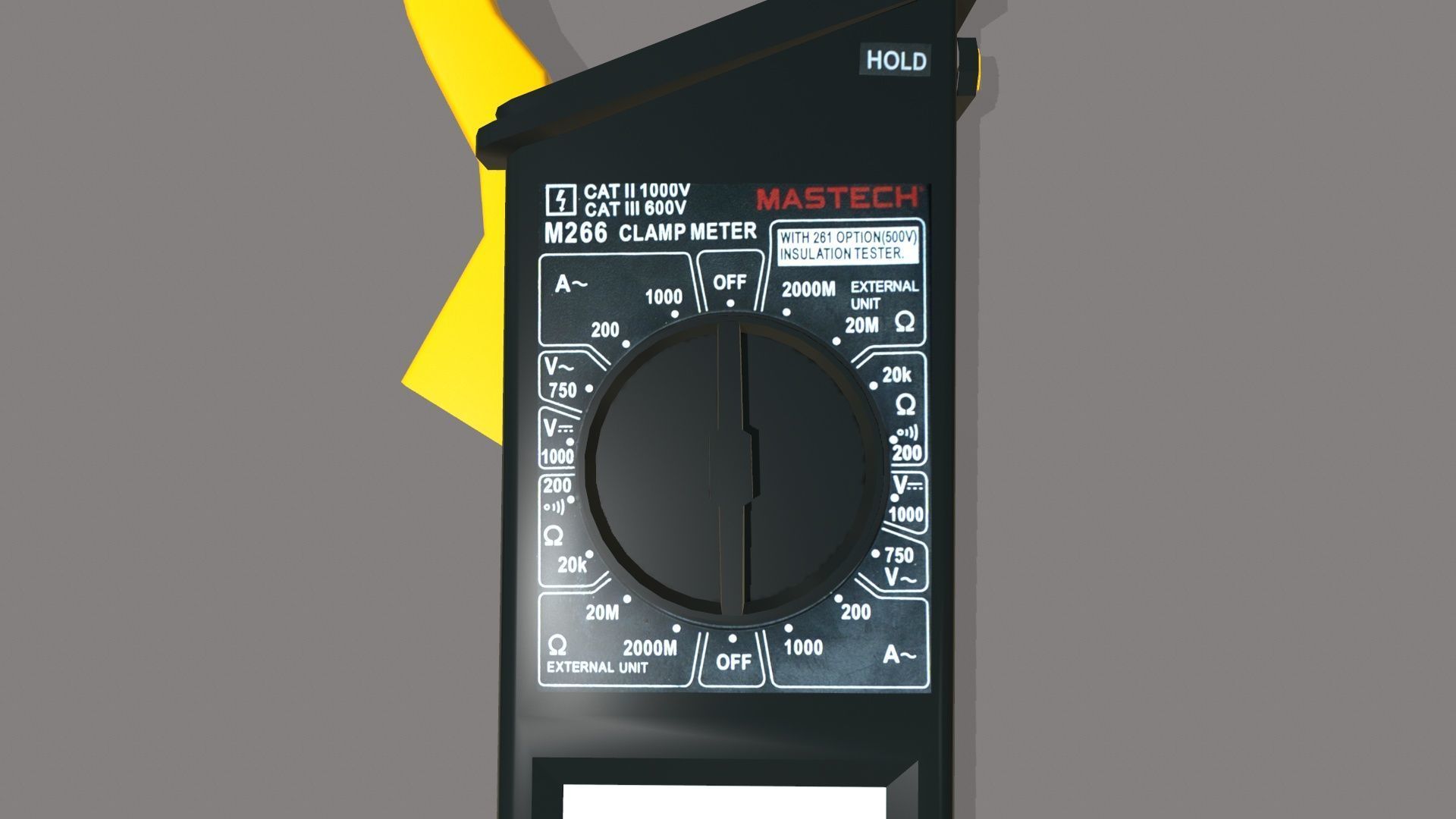 Multimeter Low-poly 3D model_6