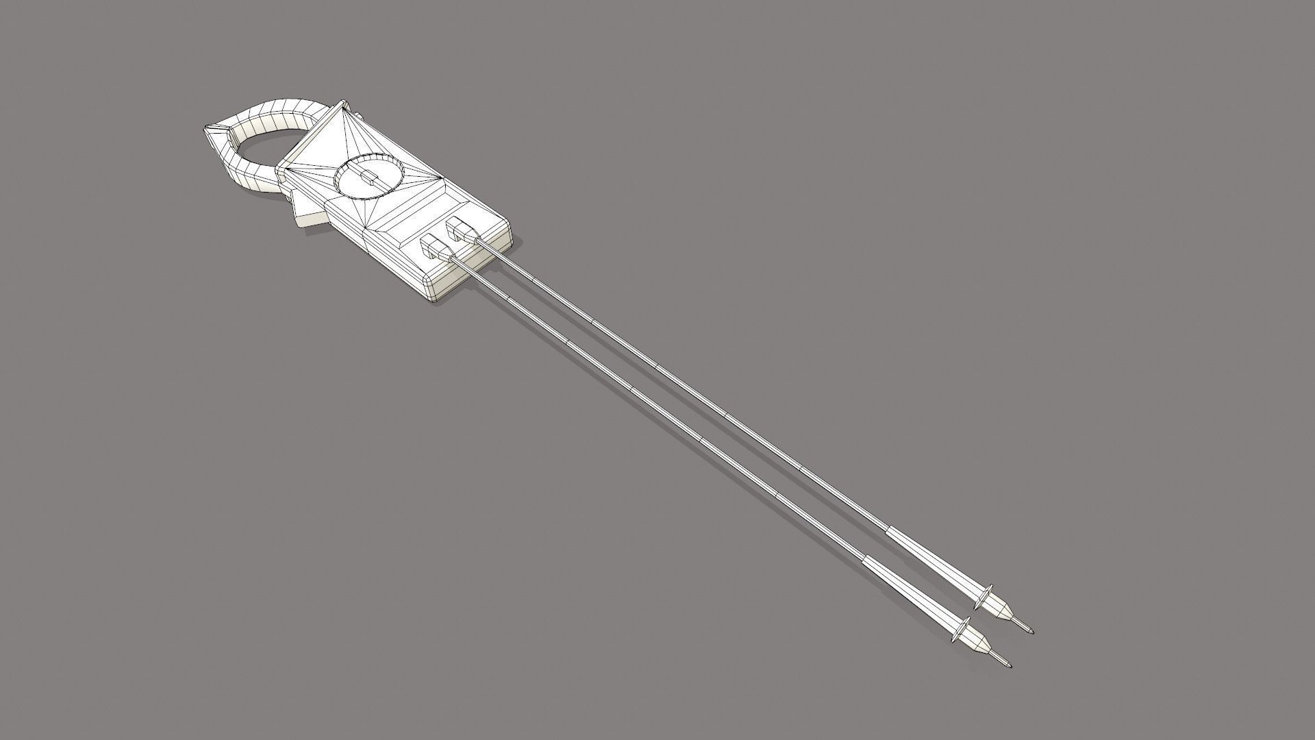 Multimeter Low-poly 3D model_10