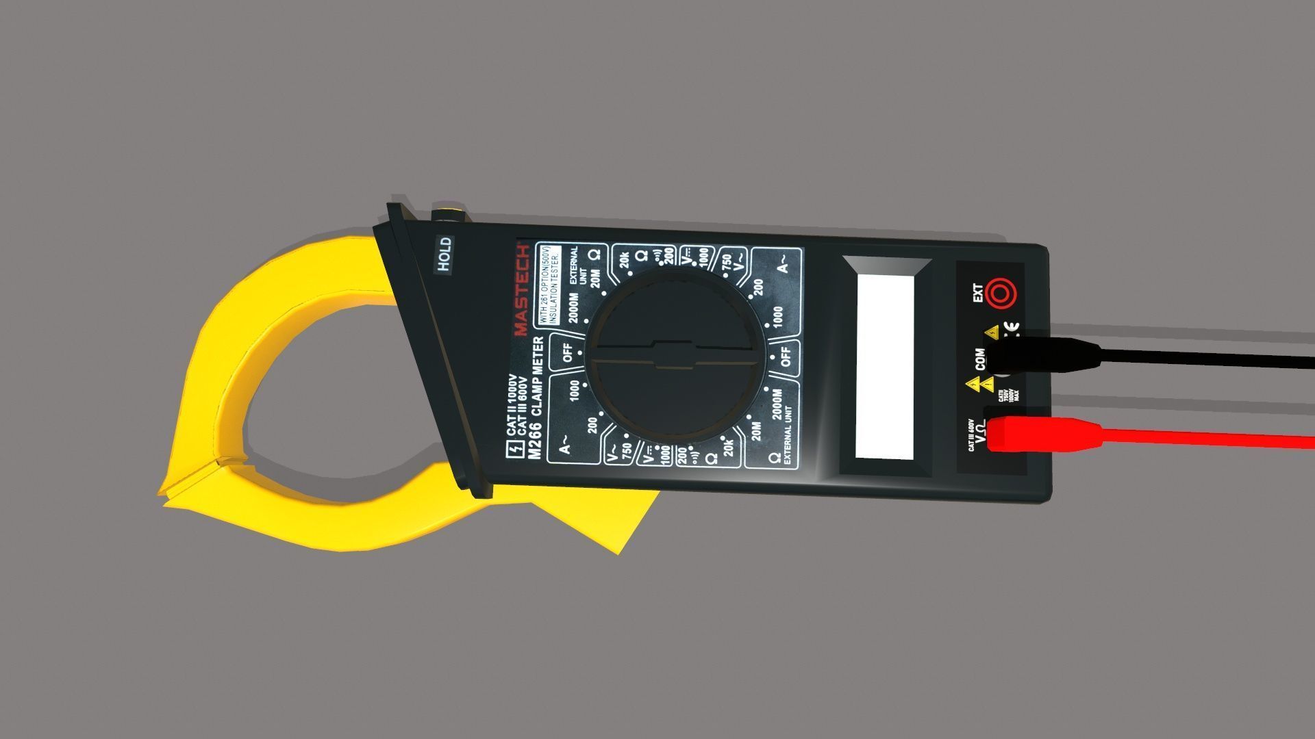 Multimeter Low-poly 3D model_5