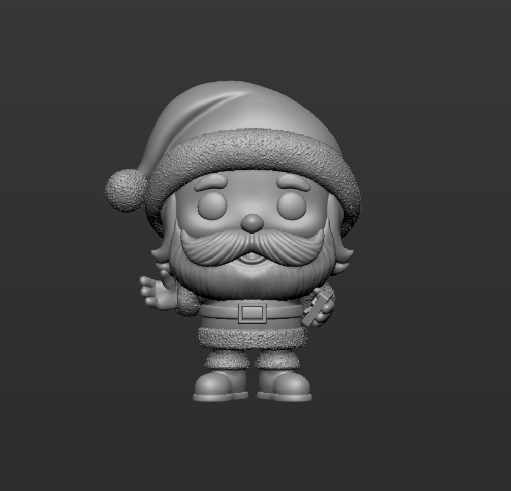 Funko Pop Santa Claus 3D print model 3D print model_4