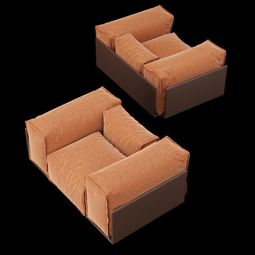 Modern chair 7 3D model 2