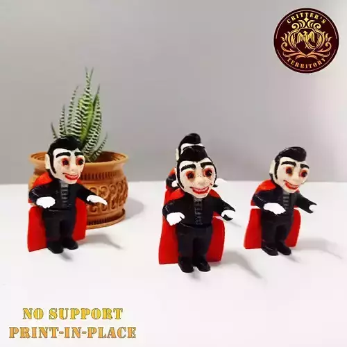 Flexi Mini Dracula  Halloween Special  No support   Articulate